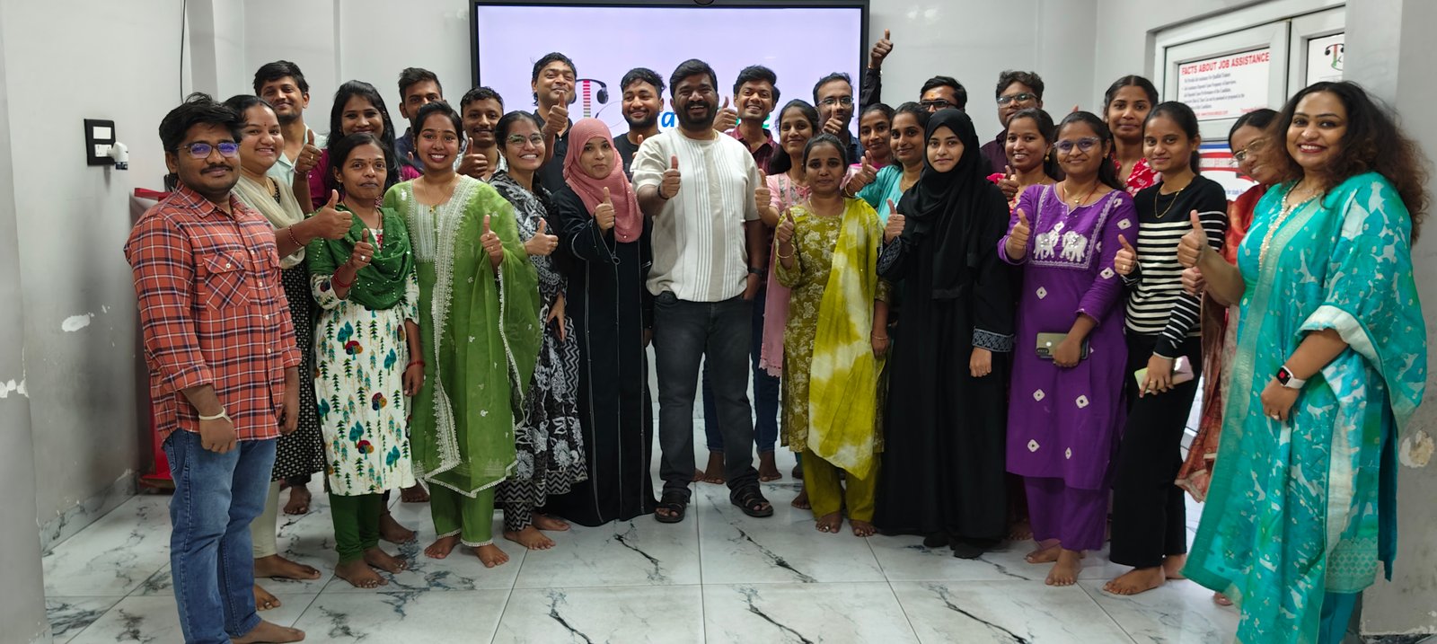 Dr. Madhu with students