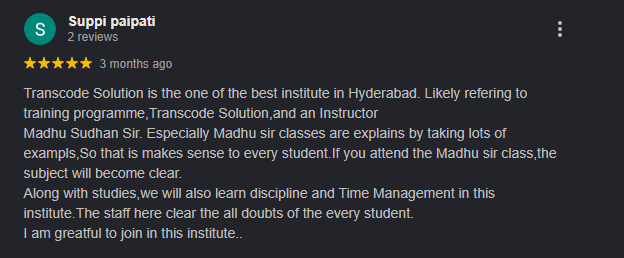 Review by Suppi paipati